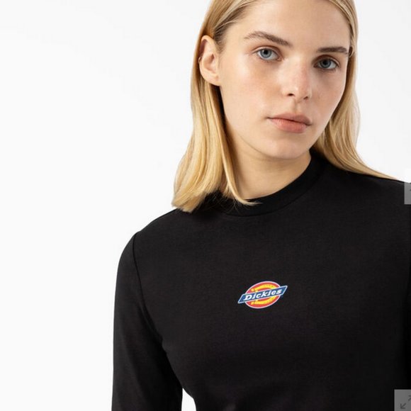 Dickies | Maple Valley Cropped Long Sleeve Graphic T-Shirt XS NWT - Picture 1 of 5